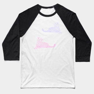 pink and purple cheetah preppy aesthetic Baseball T-Shirt